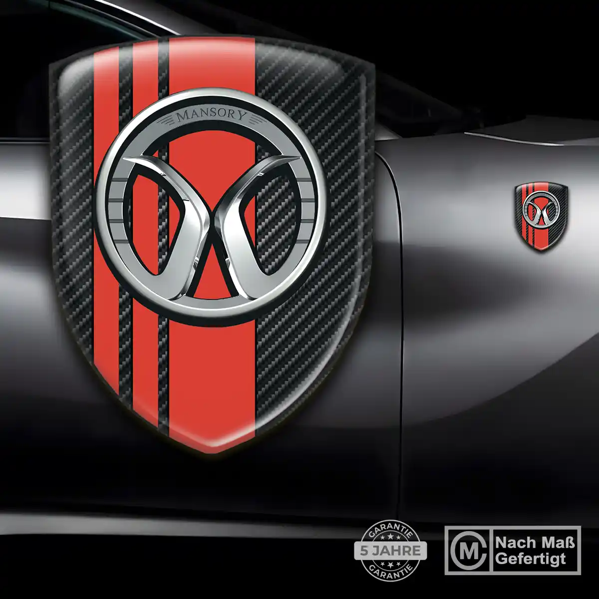 Mansory Silikon Aufkleber Embleme Auto Hohe Qualität