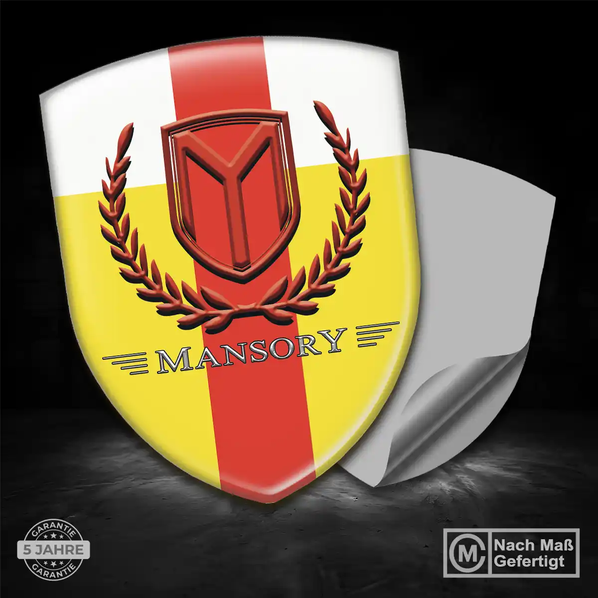 Mansory Silikon Aufkleber Embleme Auto Markenedition