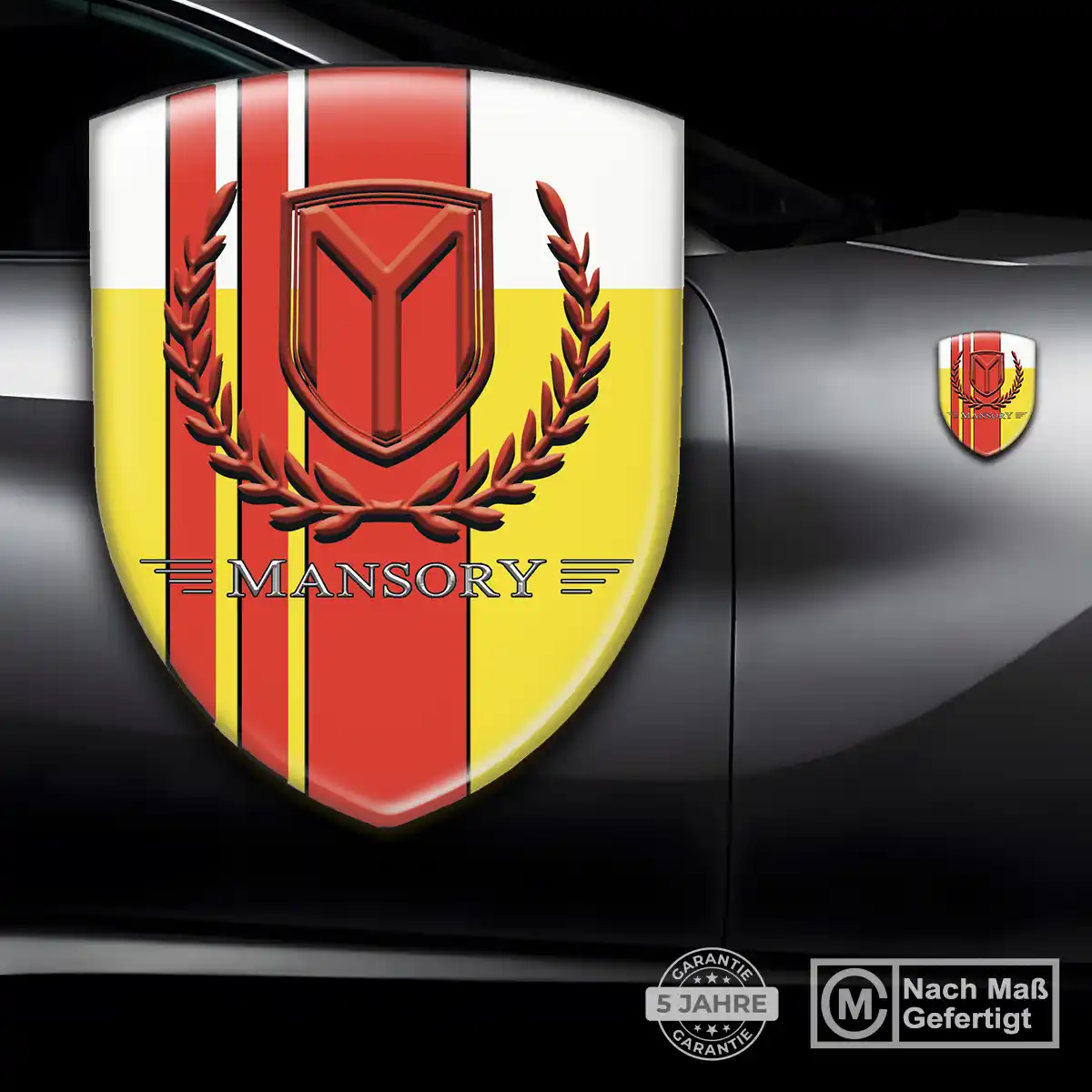 Mansory Silikon Aufkleber Embleme Auto Premium-Edition
