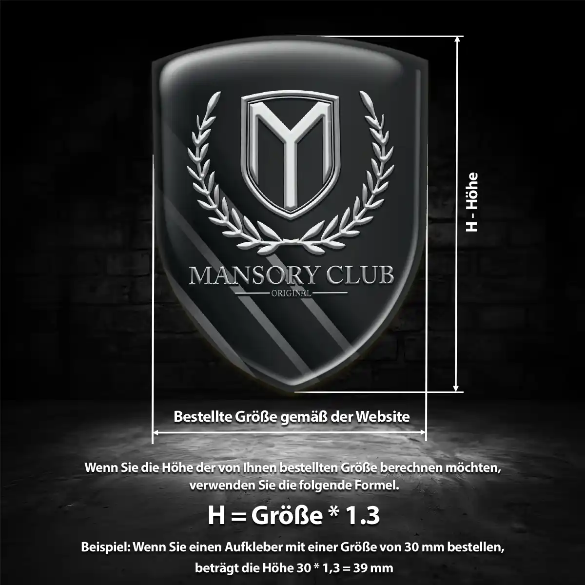 Mansory Silikon Aufkleber Embleme Auto Stilvolles Design
