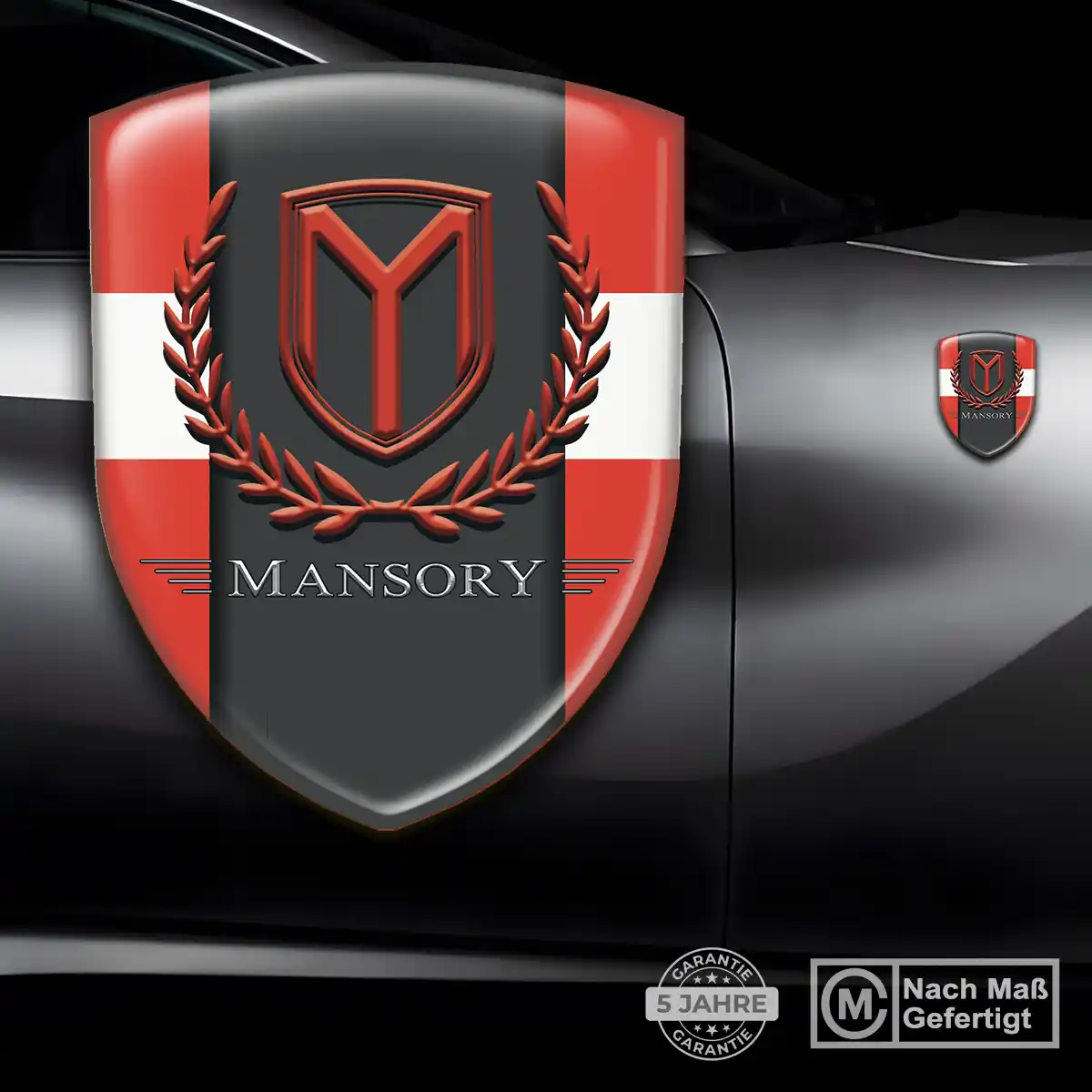 Mansory Silikon Aufkleber Embleme Edles Design