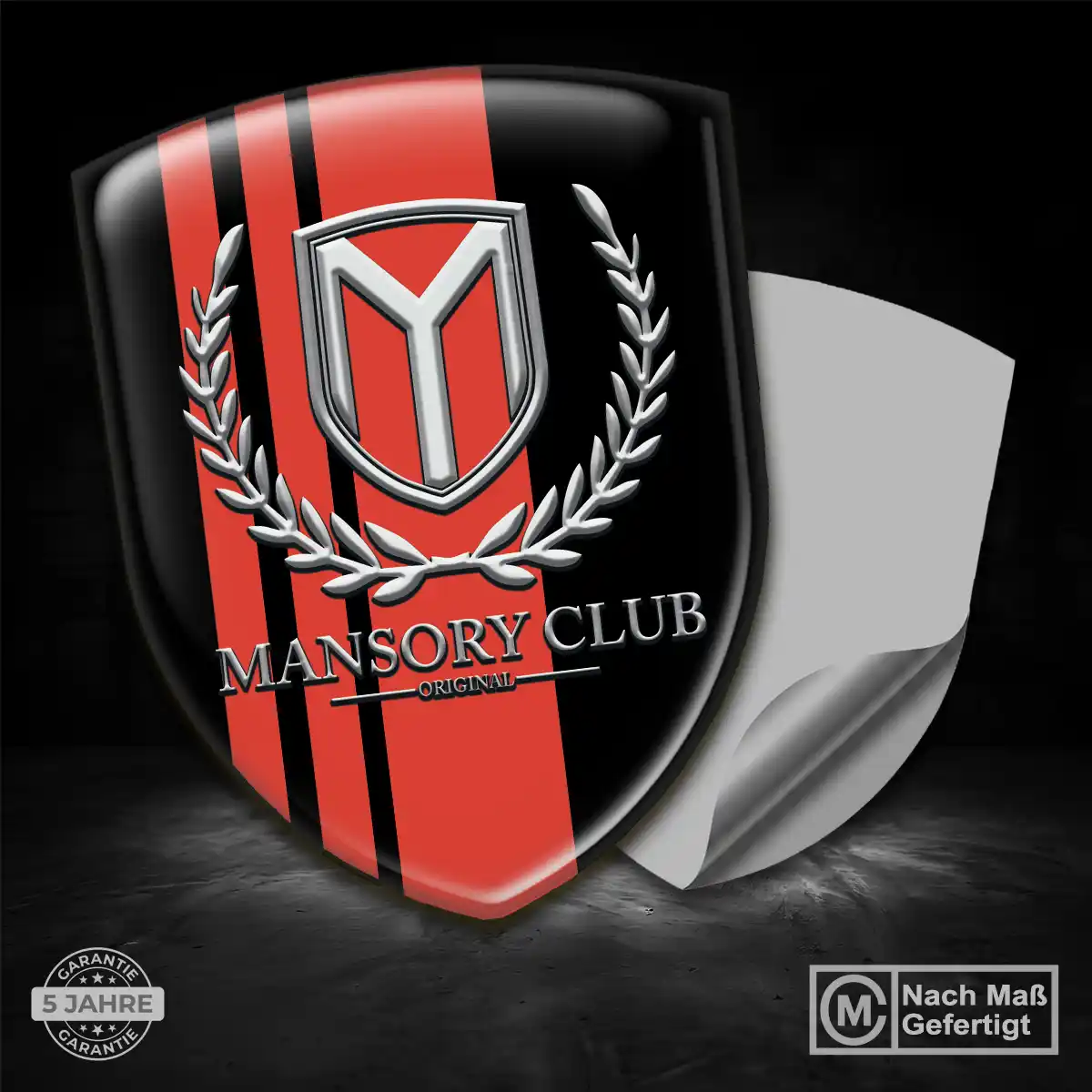 Mansory Silikon Aufkleber Embleme Elegantes Design