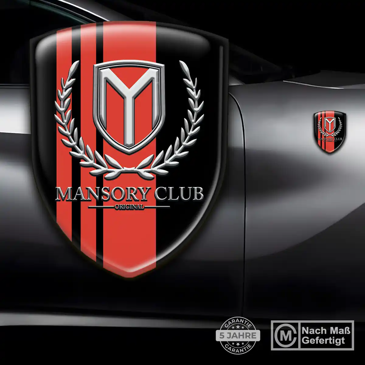 Mansory Silikon Aufkleber Embleme Elegantes Design
