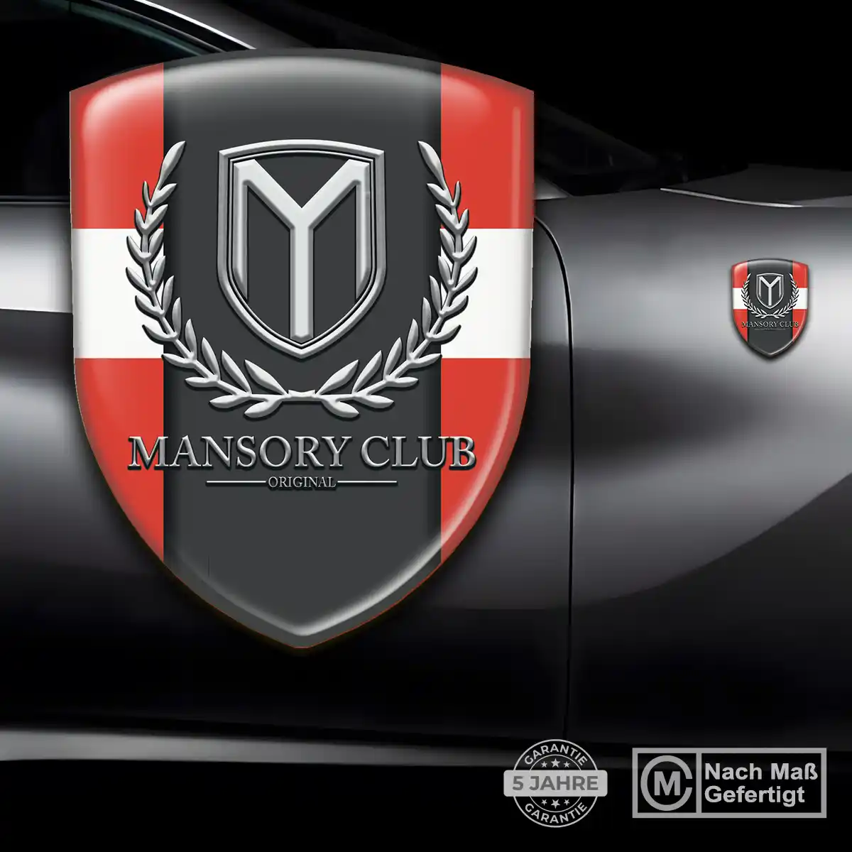 Mansory Silikon Aufkleber Embleme Interieurdesign