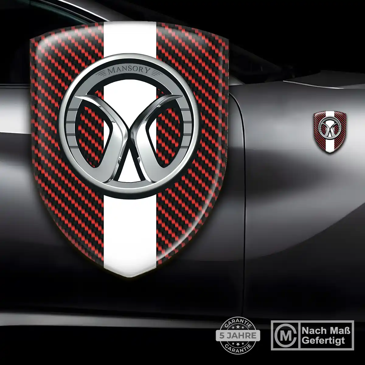 Mansory Silikon Aufkleber Embleme Premium-Edition
