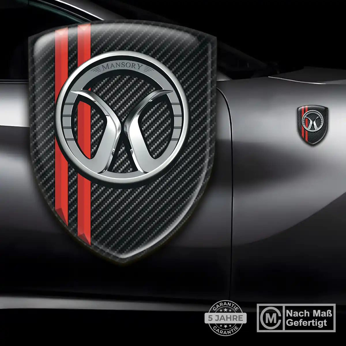 Mansory Silikon Aufkleber Embleme Premiumqualität