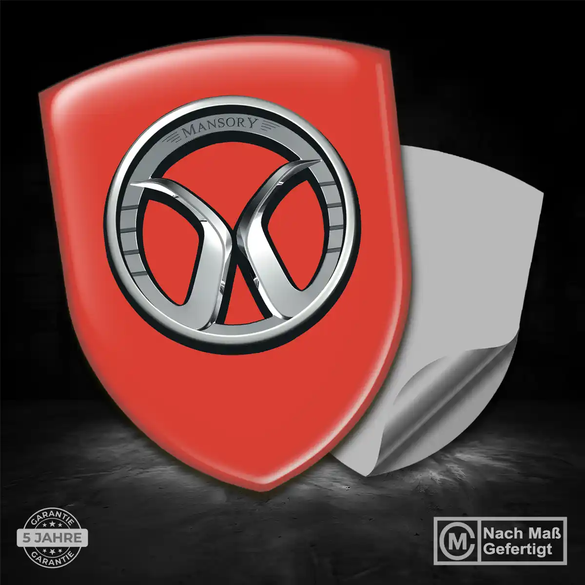 Mansory Silikon Aufkleber Embleme Tuningfahrzeug