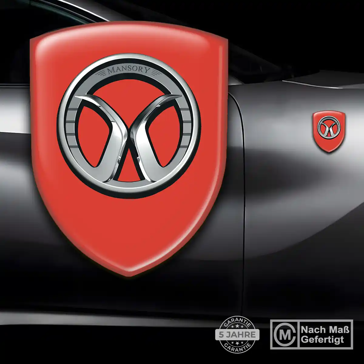 Mansory Silikon Aufkleber Embleme Tuningfahrzeug