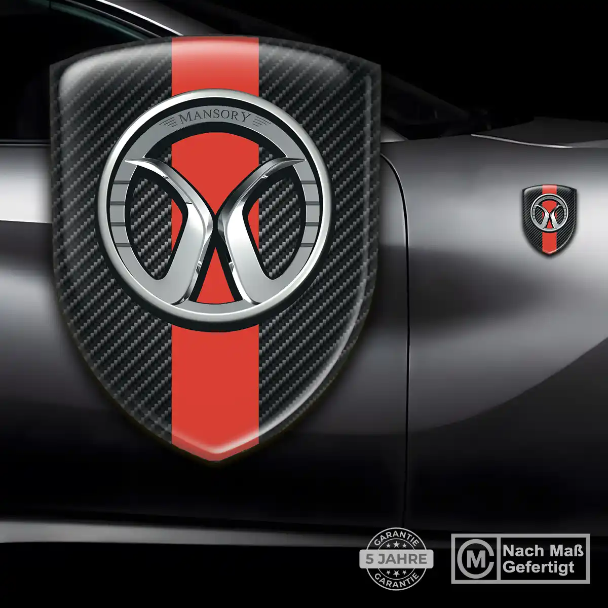 Mansory Silikon Aufkleber Hochwertiges Harz