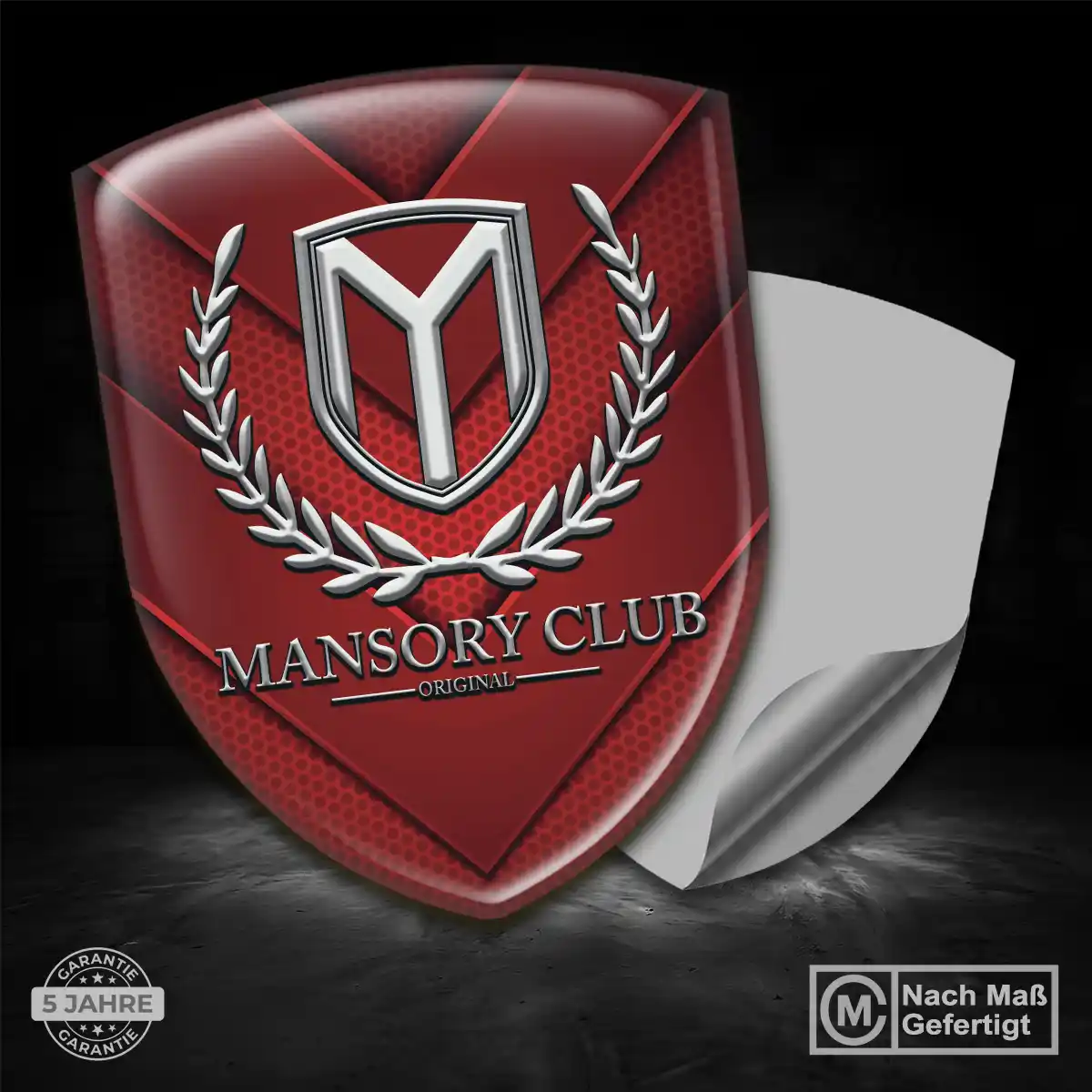 Mansory Silikon Aufkleber Tuningfahrzeug
