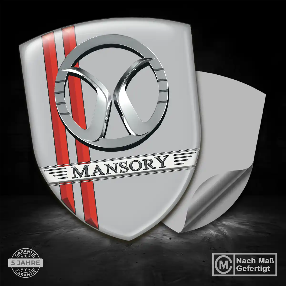 Mansory Silikon Aufkleber Wappen Auto Exterieurdesign