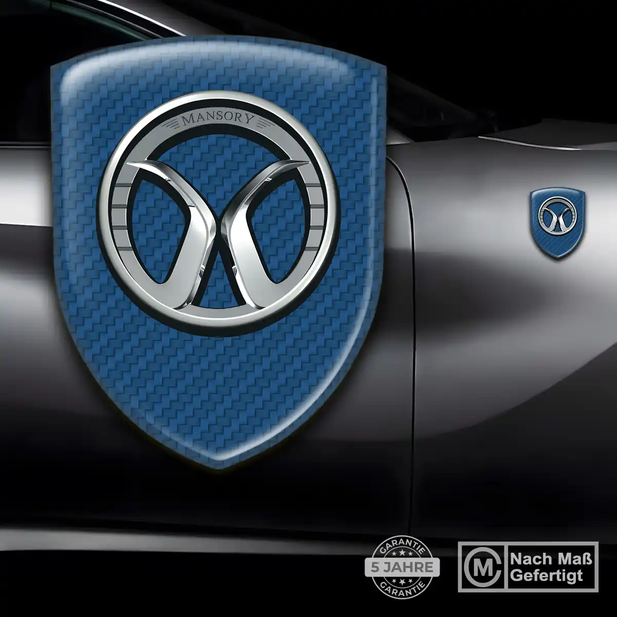 Mansory Silikon Aufkleber Wappen Auto Interieurdesign