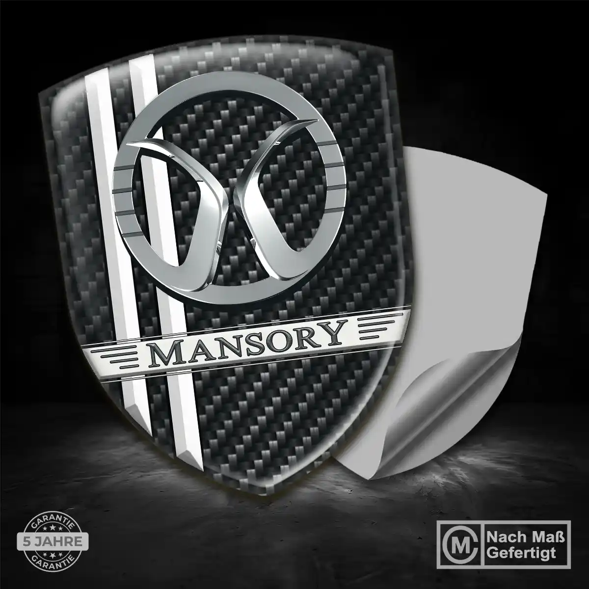 Mansory Silikon Aufkleber Wappen Auto Luxus-Edition
