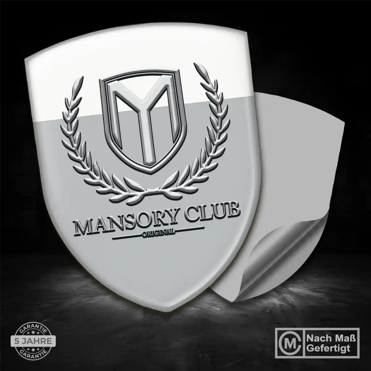 Mansory Silikon Aufkleber Wappen Auto Stilvolles Design