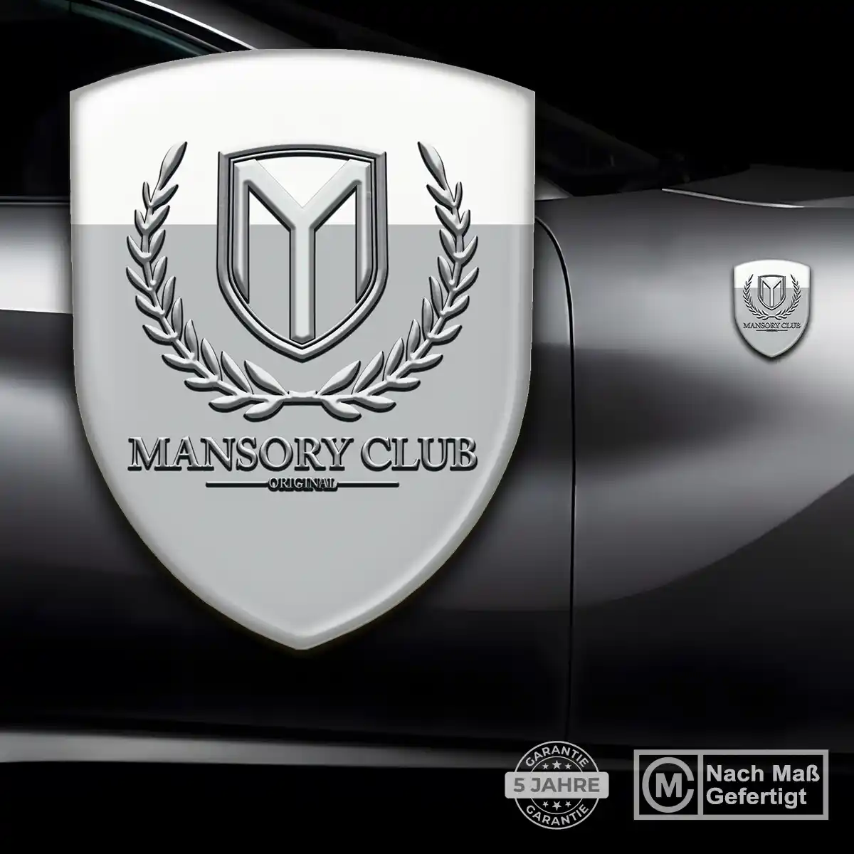 Mansory Silikon Aufkleber Wappen Auto Stilvolles Design