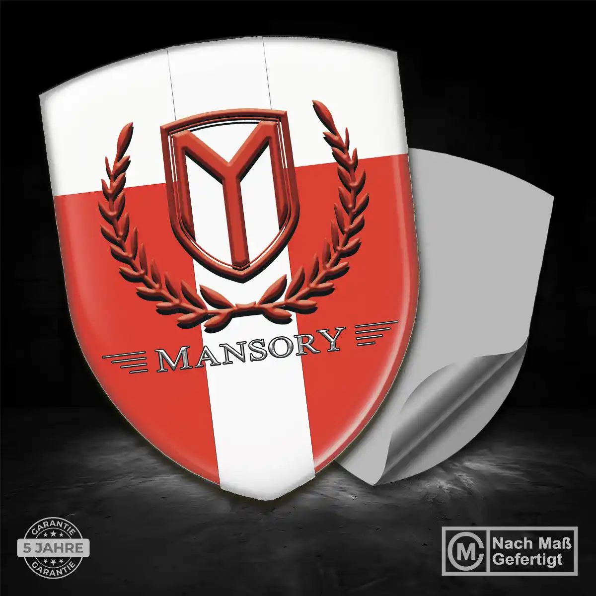 Mansory Silikon Aufkleber Wappen Edles Design