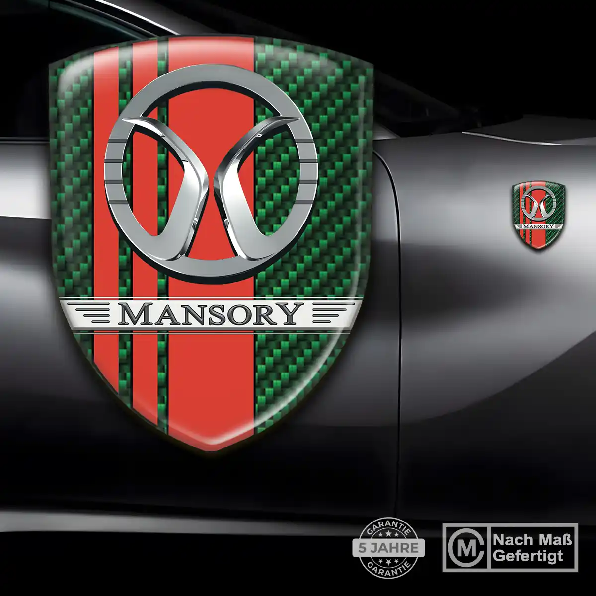 Mansory Silikon Aufkleber Wappen Elegantes Design