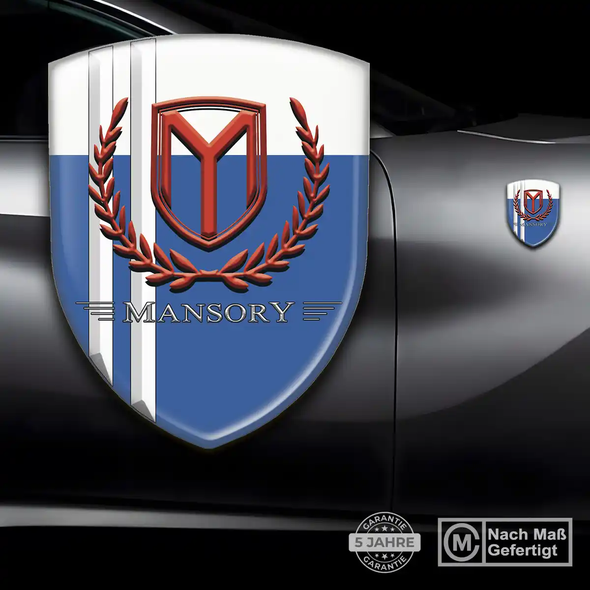 Mansory Silikon Aufkleber Wappen Hochwertiges Harz