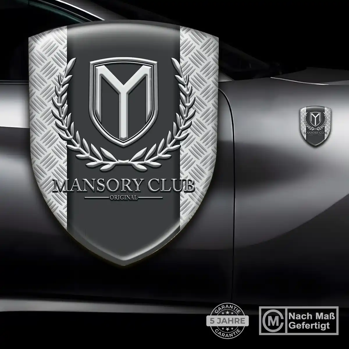 Mansory Silikon Aufkleber Wappen Luxus-Edition