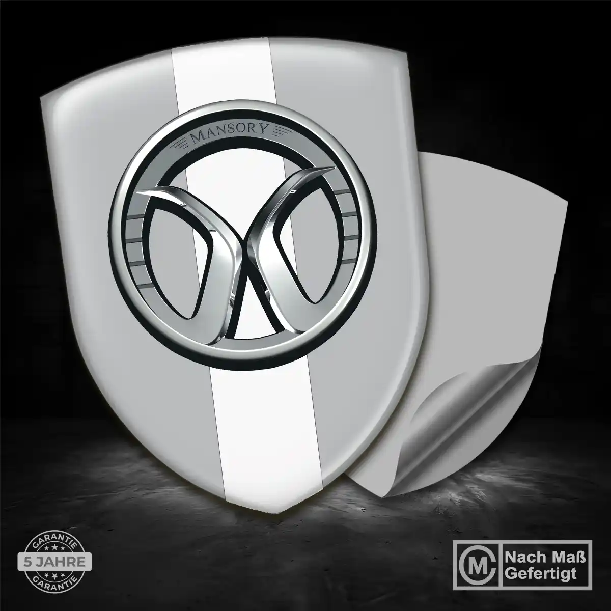 Mansory Silikon Aufkleber Wappen Markenedition