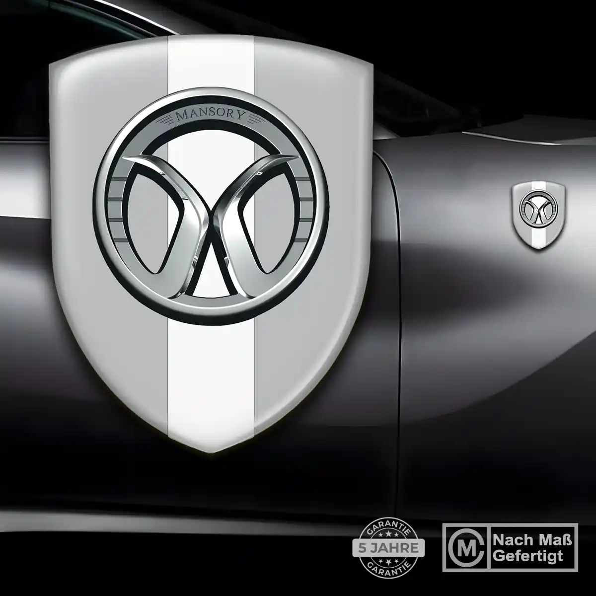 Mansory Silikon Aufkleber Wappen Markenedition