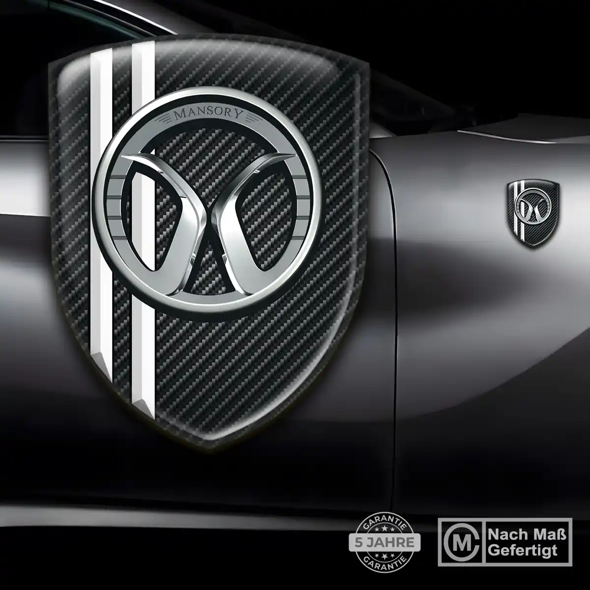 Mansory Silikon Aufkleber Wappen Premium-Edition