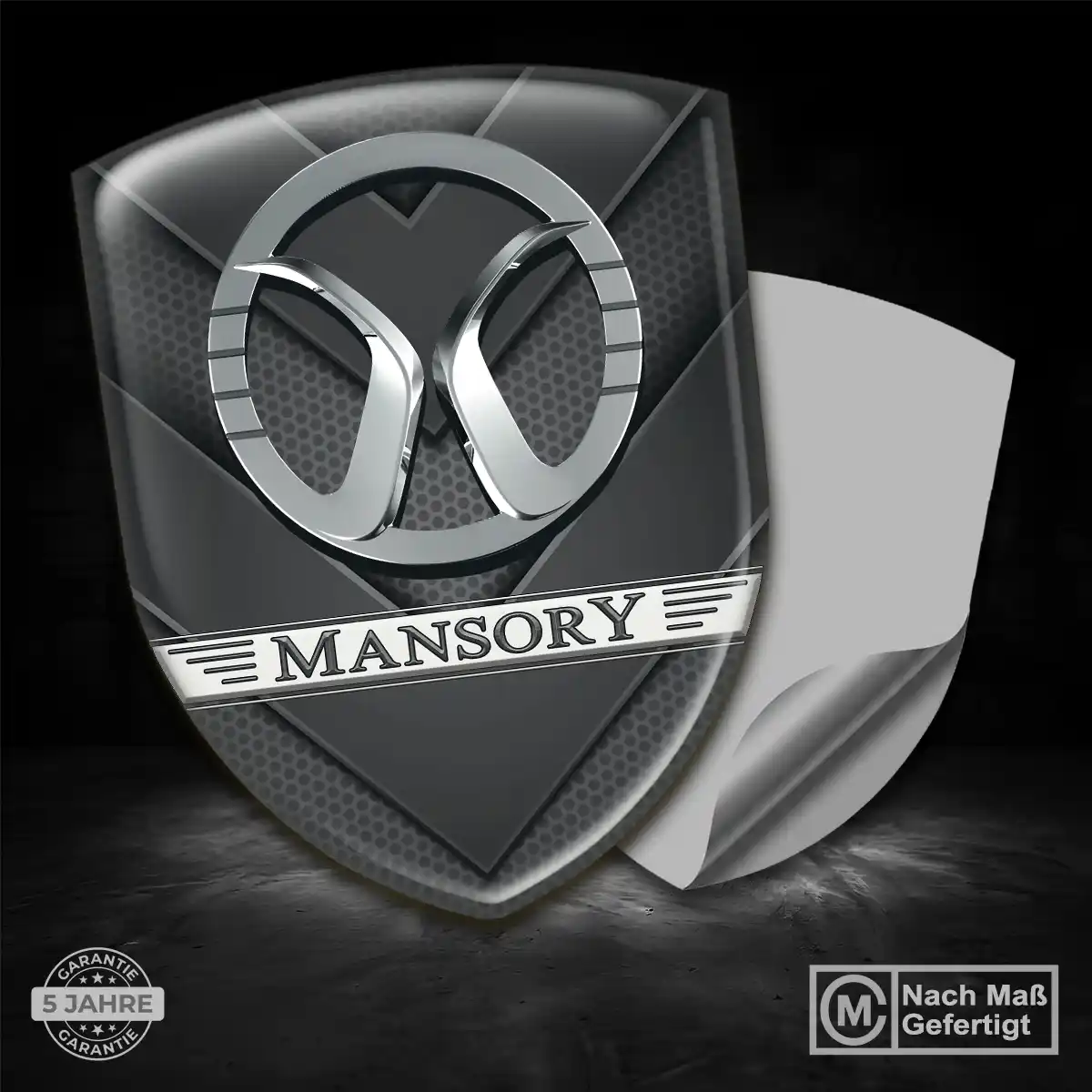 Mansory Silikon Aufkleber Wappen Premiumqualität