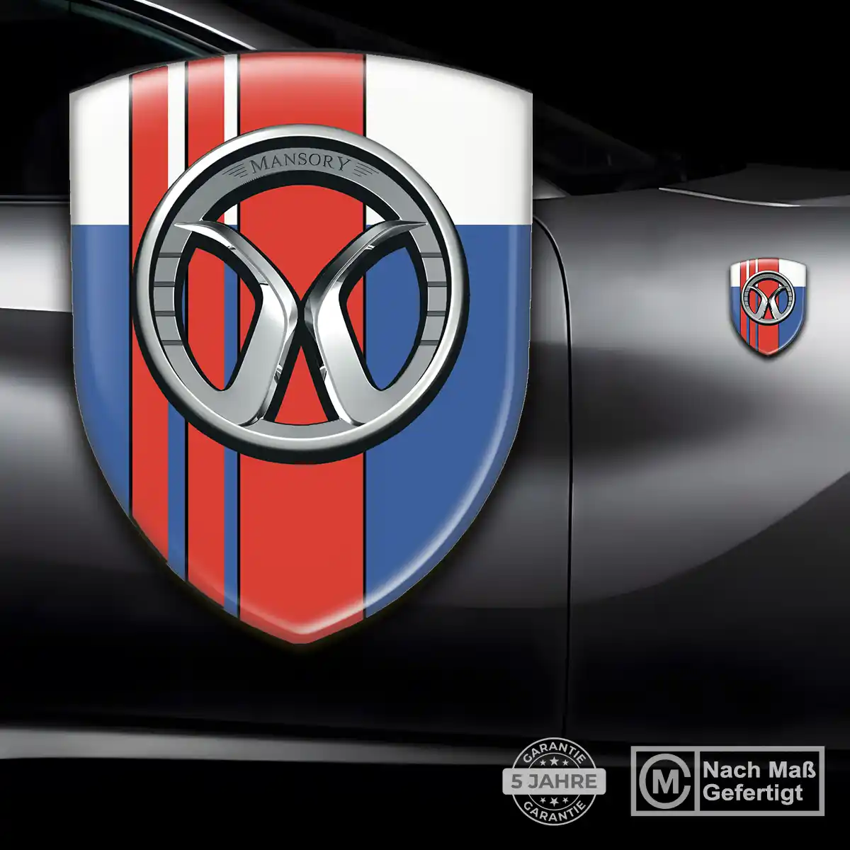 Mansory Wappen Aufkleber Emblem Auto Elegantes Design