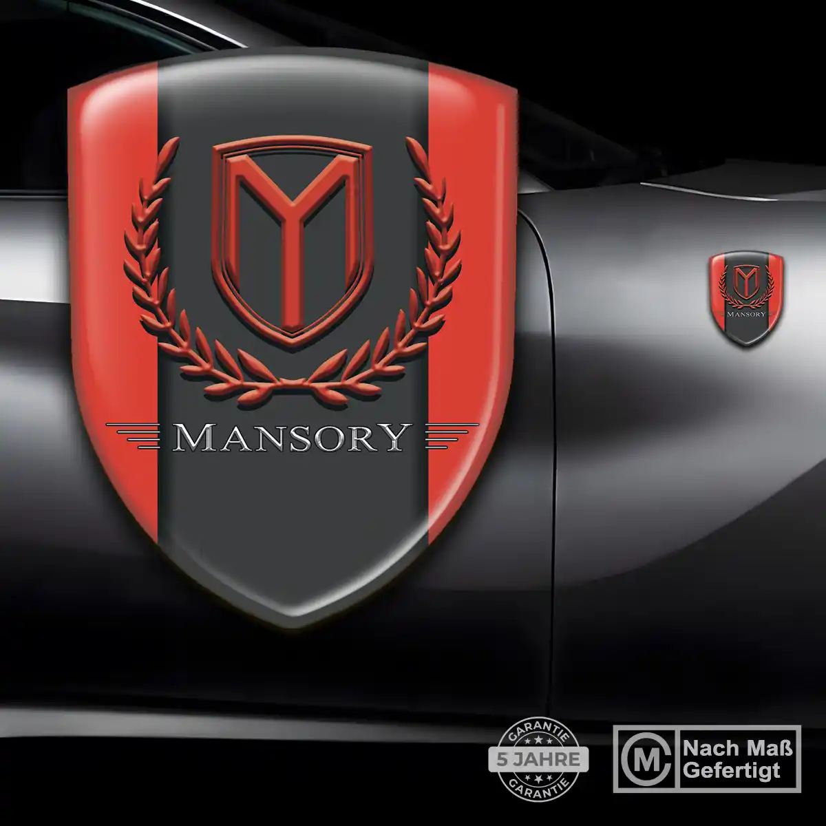 Mansory Wappen Aufkleber Emblem Auto Markenedition