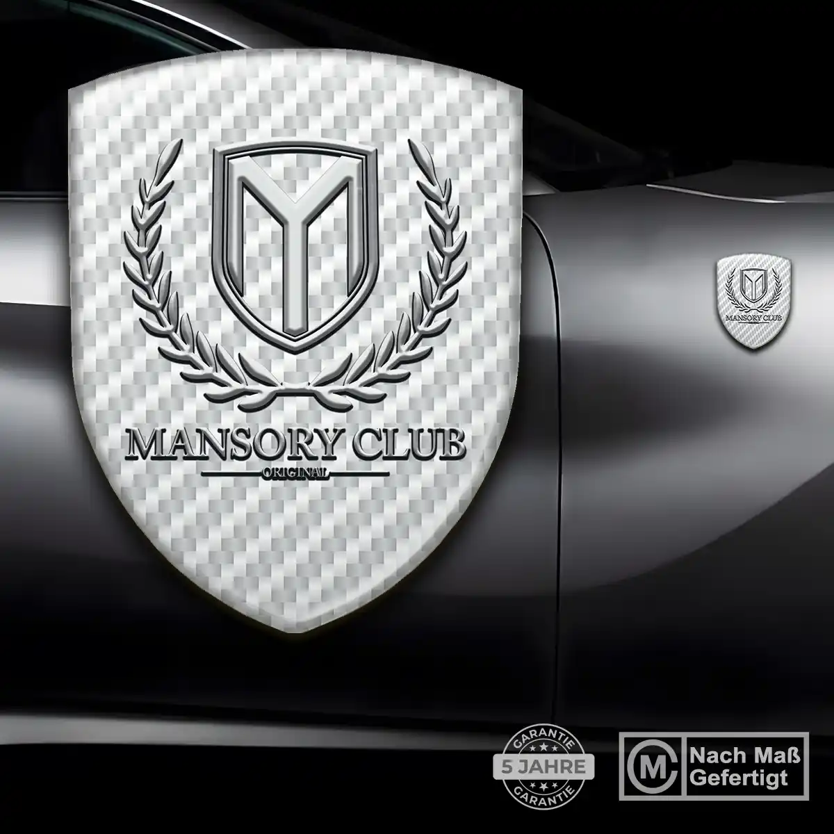 Mansory Wappen Aufkleber Emblem Auto Premium-Edition