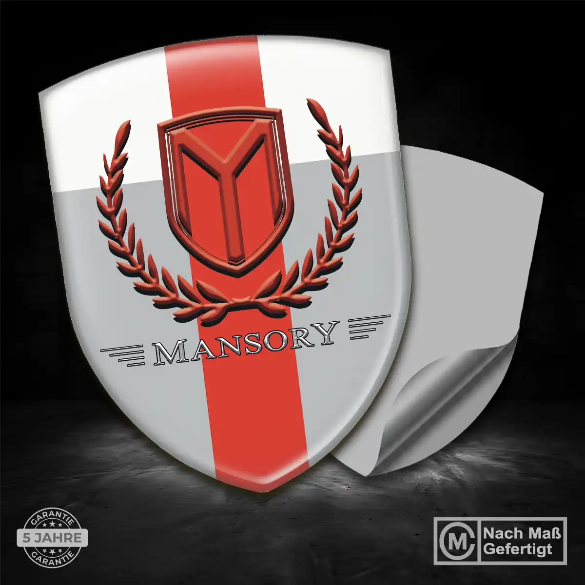 Mansory Wappen Aufkleber Emblem Elegantes Design