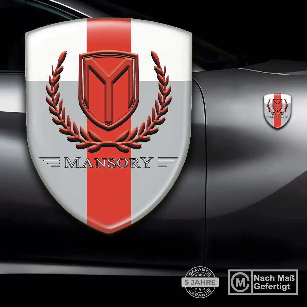 Mansory Wappen Aufkleber Emblem Elegantes Design