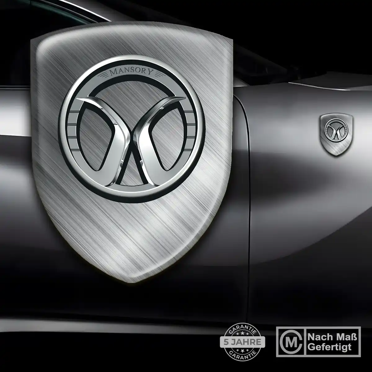 Mansory Wappen Aufkleber Emblem Hochwertiges Harz