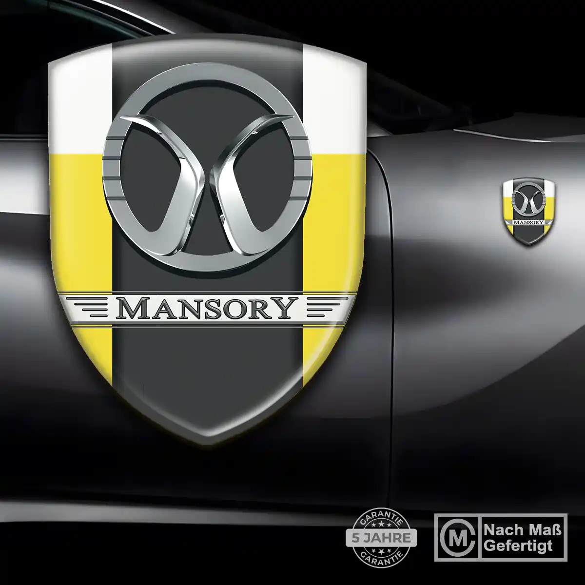 Mansory Wappen Aufkleber Emblem Hohe Qualität