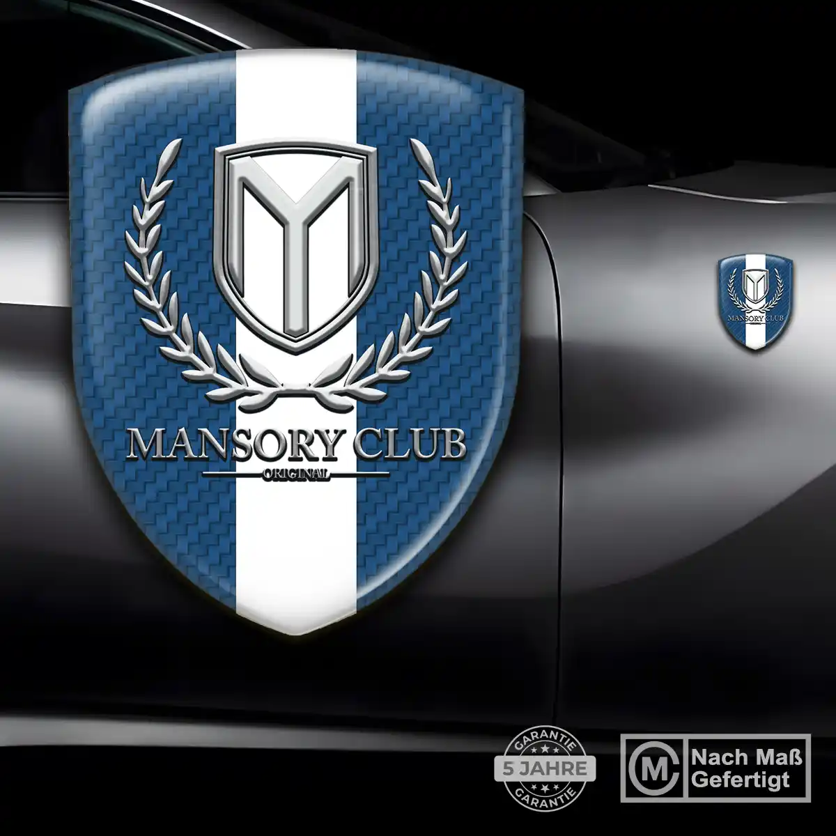 Mansory Wappen Aufkleber Emblem Limitierte Auflage