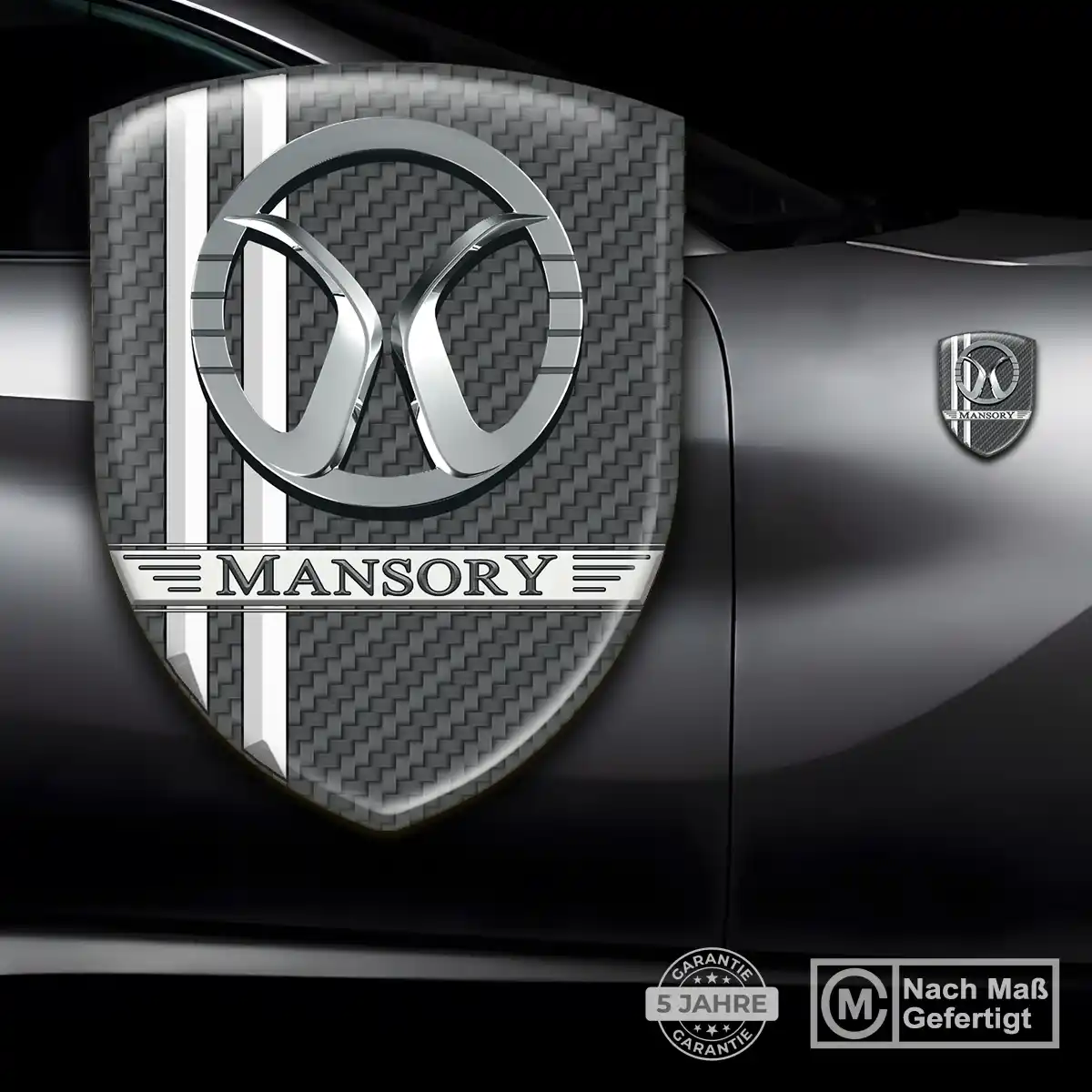 Mansory Wappen Aufkleber Emblem Premium-Edition