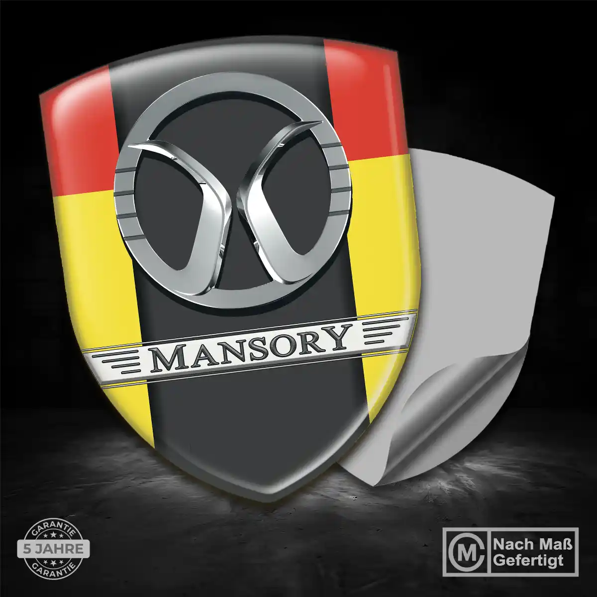Mansory Wappen Aufkleber Emblem Stilvolles Design