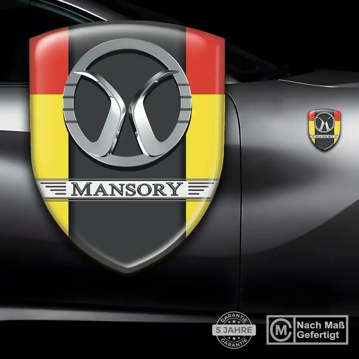 Mansory Wappen Aufkleber Emblem Stilvolles Design