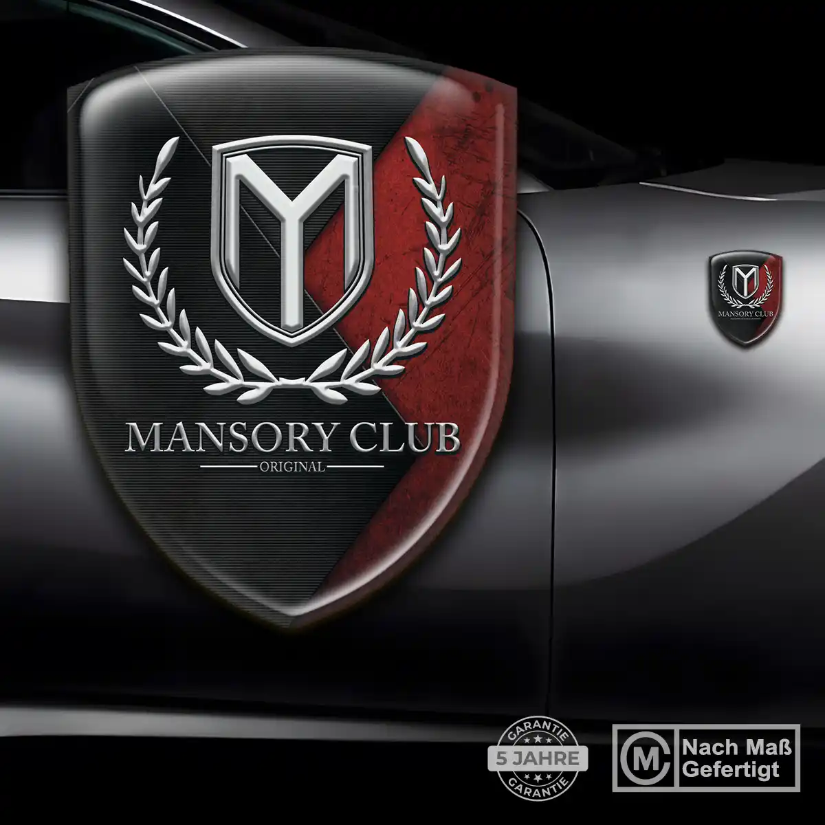 Mansory Wappen Aufkleber Emblem Tuningfahrzeug
