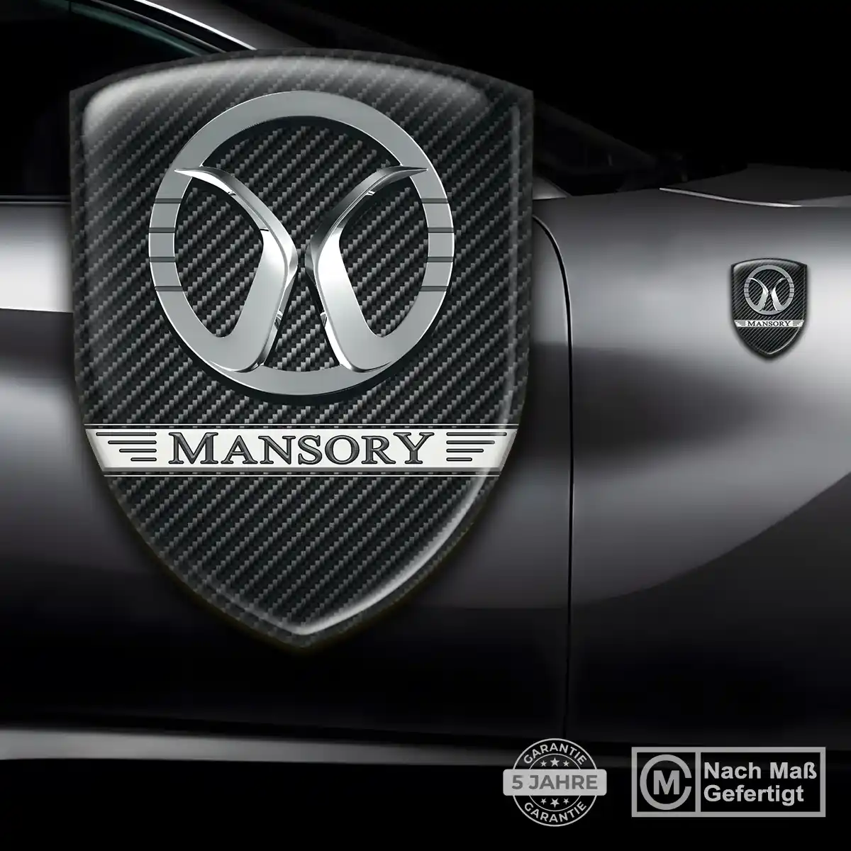 Mansory Wappen Aufkleber Markenedition
