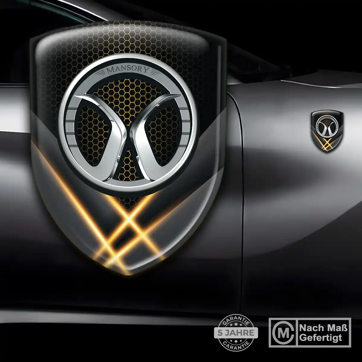 Mansory Wappen Aufkleber Premiumqualität