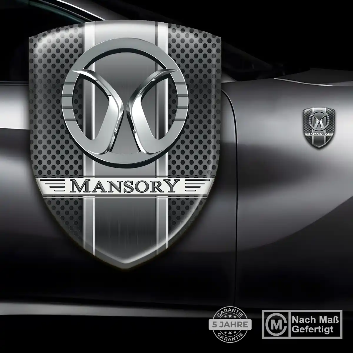 Mansory Wappen Aufkleber Tuningfahrzeug