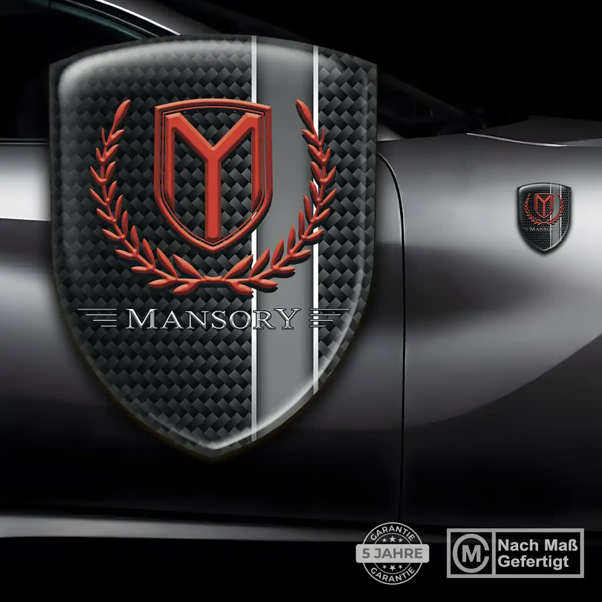 Mansory Wappen Emblem Aufkleber Auto Hochwertiges Harz