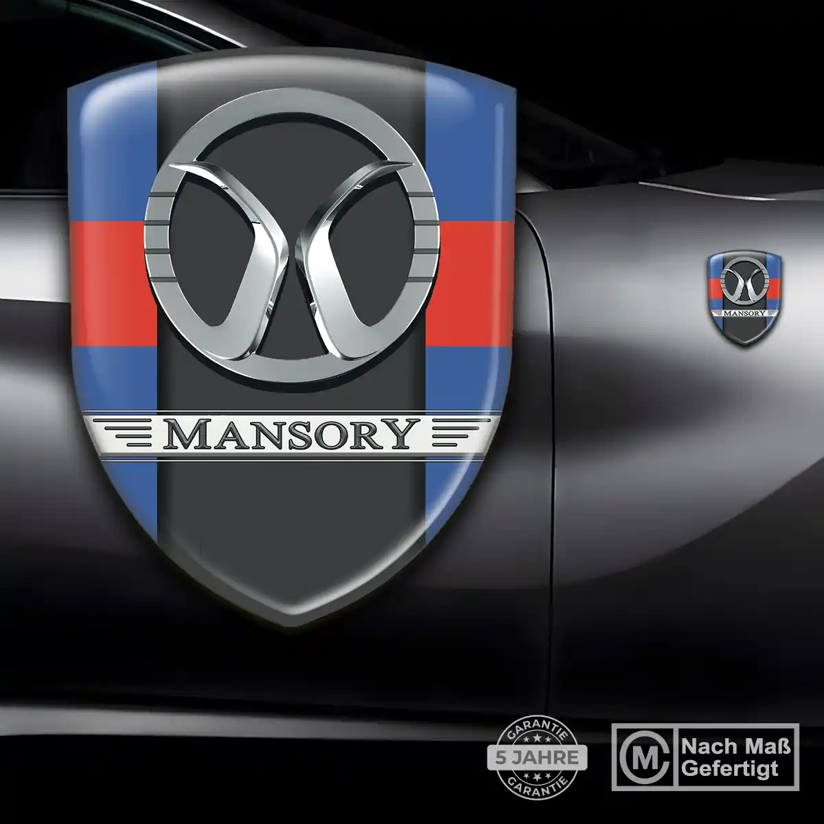 Mansory Wappen Emblem Aufkleber Auto Luxus-Edition