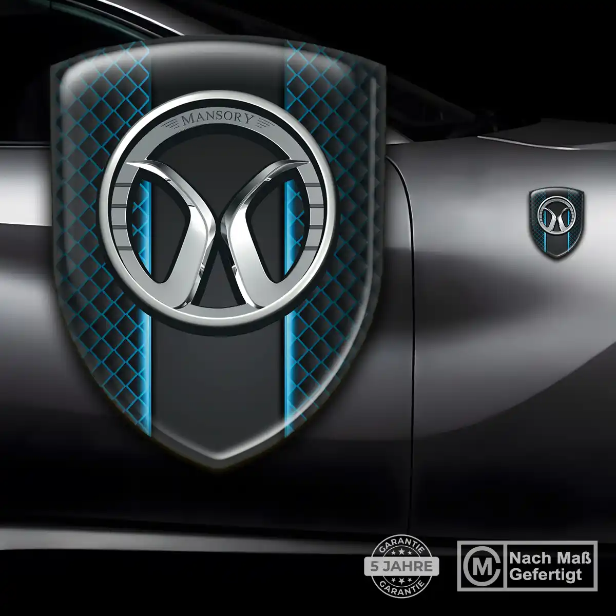 Mansory Wappen Emblem Aufkleber Auto Markenedition