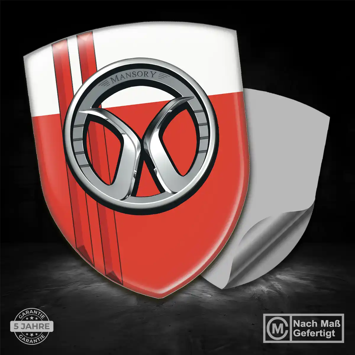 Mansory Wappen Emblem Aufkleber Auto Premium-Edition