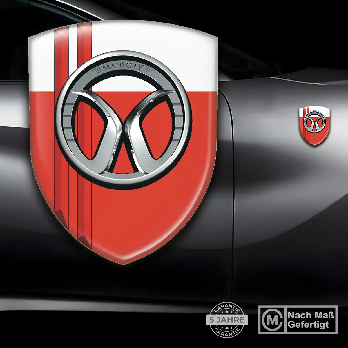 Mansory Wappen Emblem Aufkleber Auto Premium-Edition