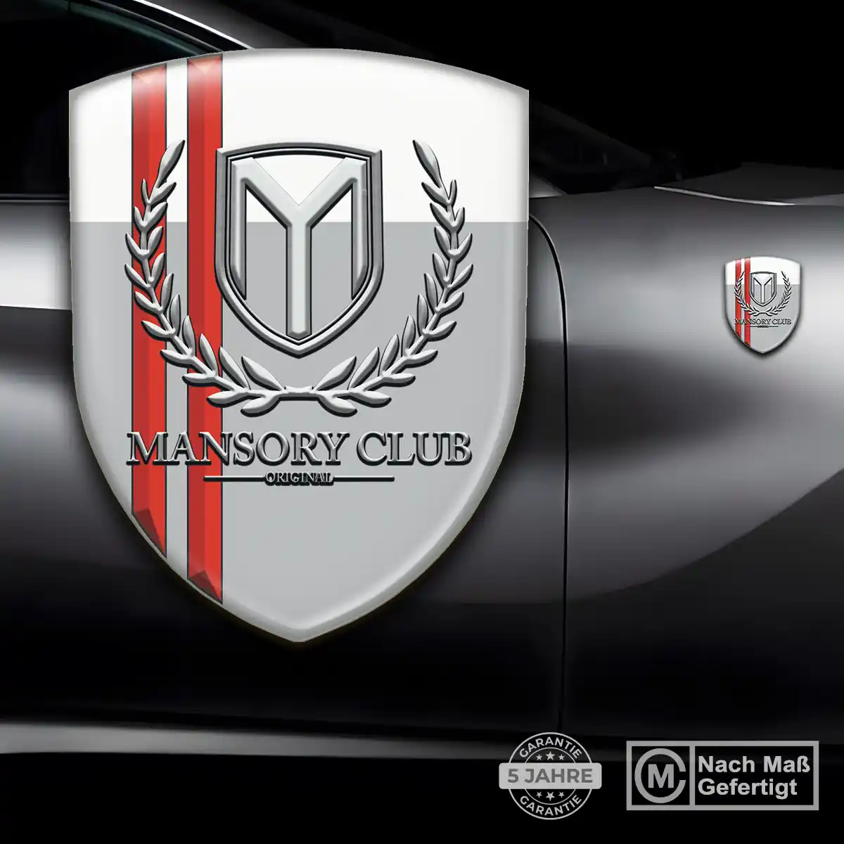 Mansory Wappen Emblem Aufkleber Auto Tuningfahrzeug