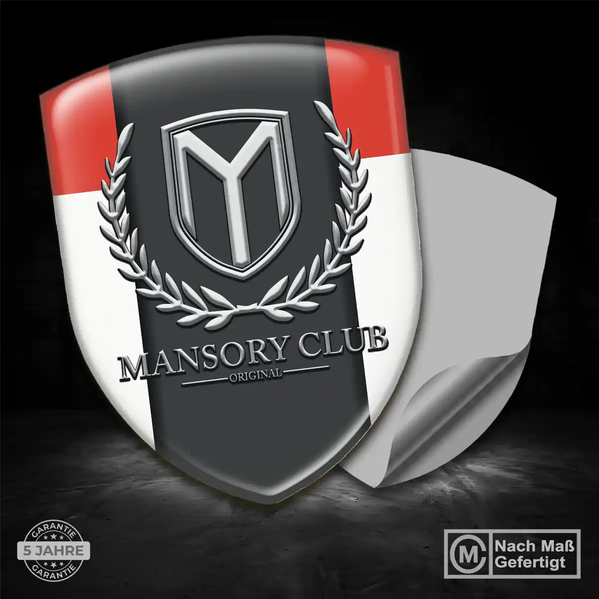 Mansory Wappen Emblem Aufkleber Elegantes Design
