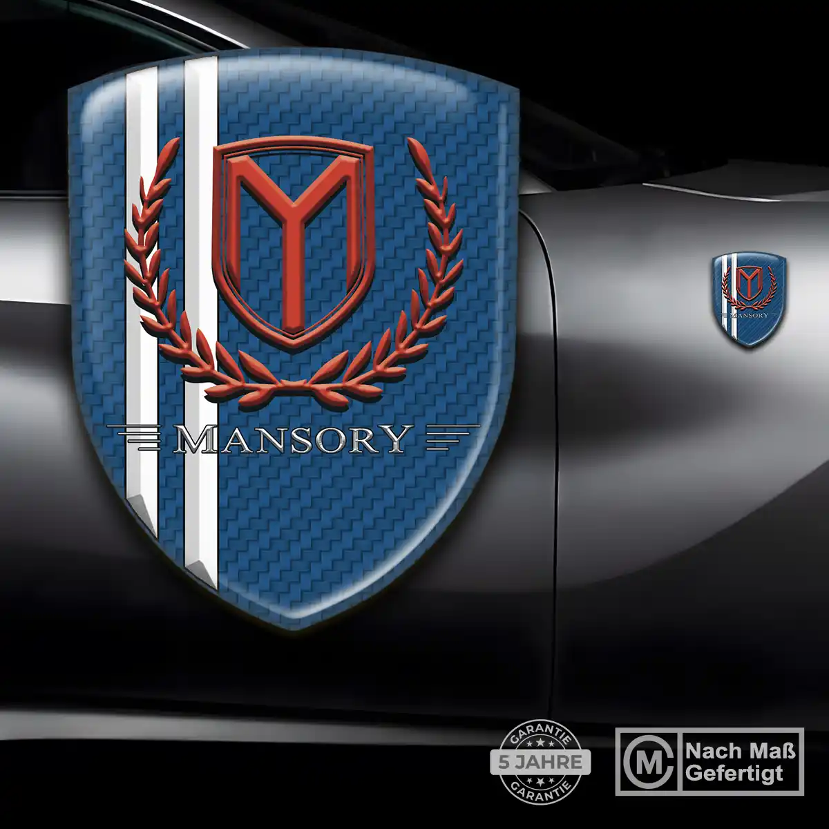 Mansory Wappen Emblem Aufkleber Exterieurdesign